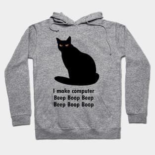Don`t Worry I`m from Tech Support Cat Funny IT Developer Programming Nerdy Humor Coder Slogans Hoodie